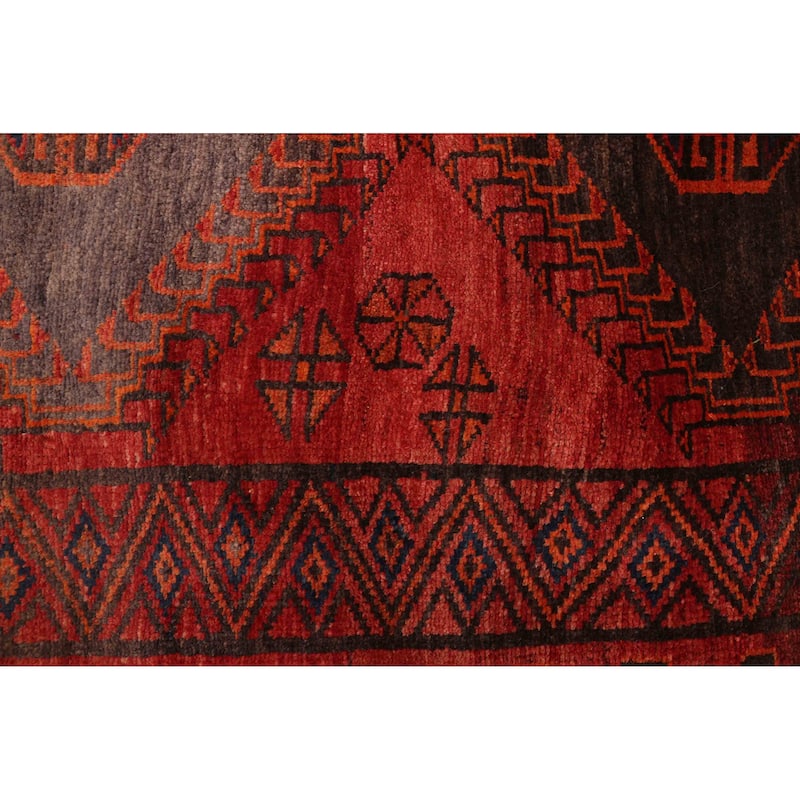 ECARPETGALLERY Hand-knotted Melis Vintage Red Wool Rug - 5'0 x 6'11