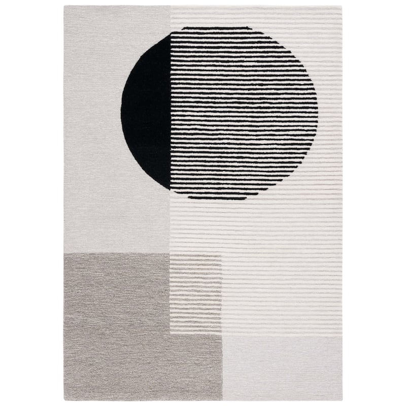 SAFAVIEH Handmade Ebony Liubka Contemporary Wool Rug