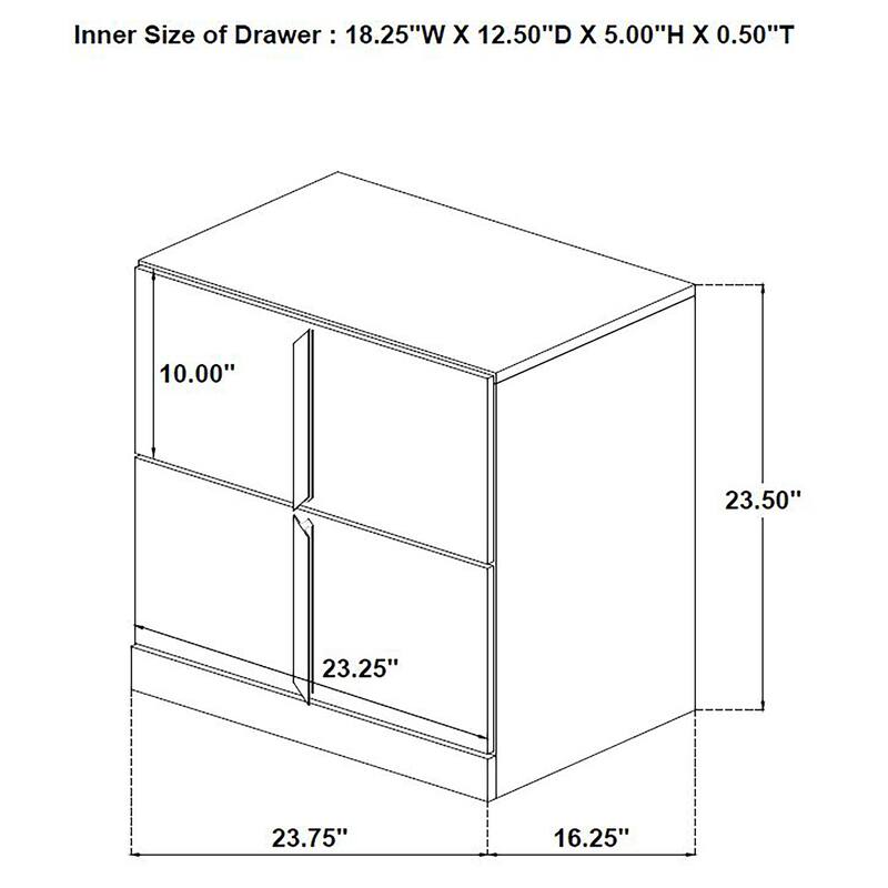 Ines Bedroom Set Navy and White High Gloss