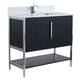 Option Black Matte - Chrome Hardware