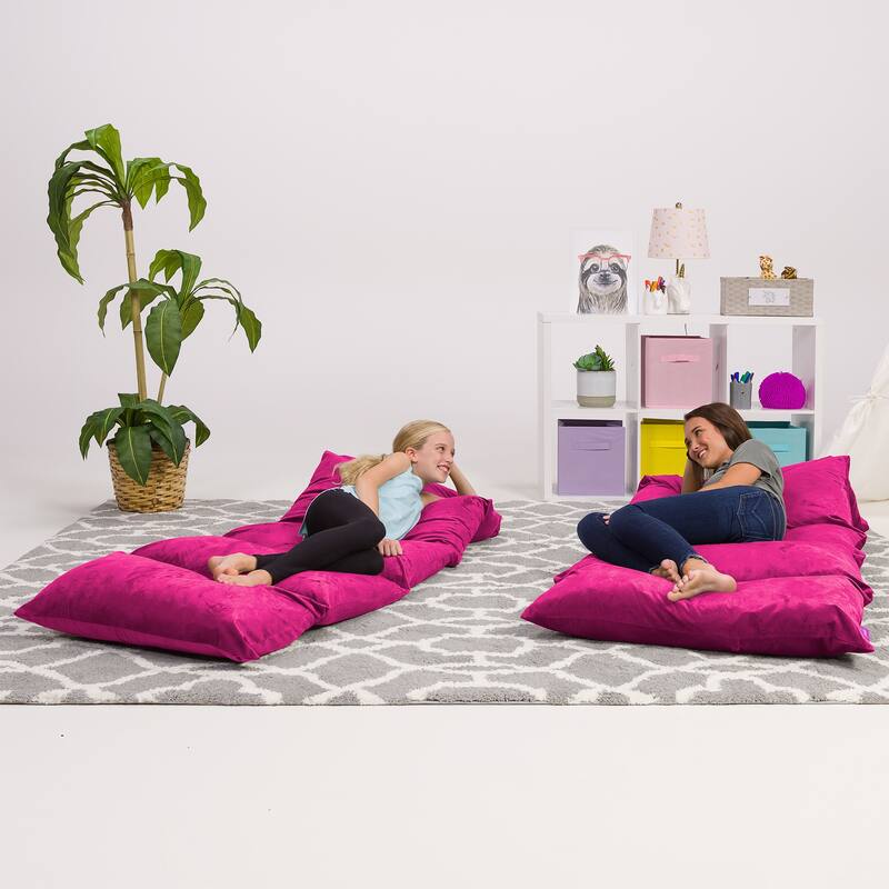 Kids Floor Pillow Cover,Premium Cushion and Lounger Covers for Pillows