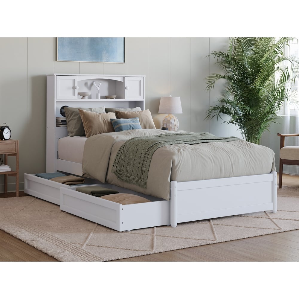 Hadley Platform Bed with Panel Footboard and Storage Drawers