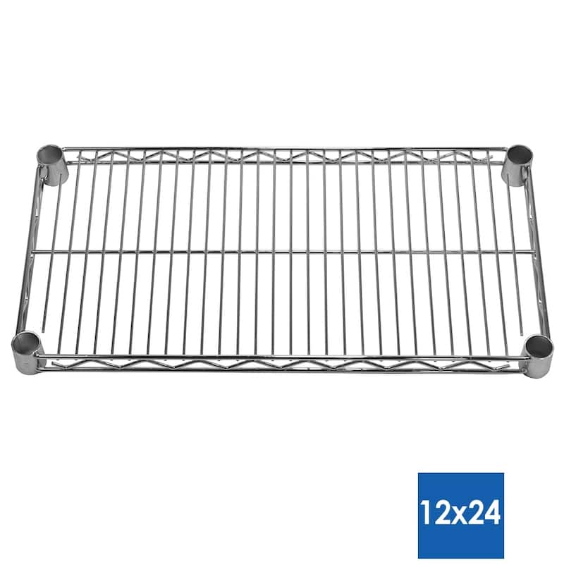 Shelving.com Chrome Wire Shelving with 5 Shelves - 12"d x 24"w