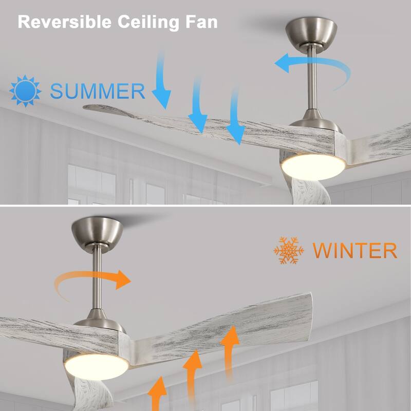 52" Ceiling Fan Light with 6 Speed Remote