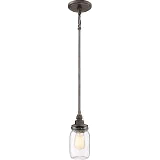 Squire 1-Light Mini Pendant in Rustic Black