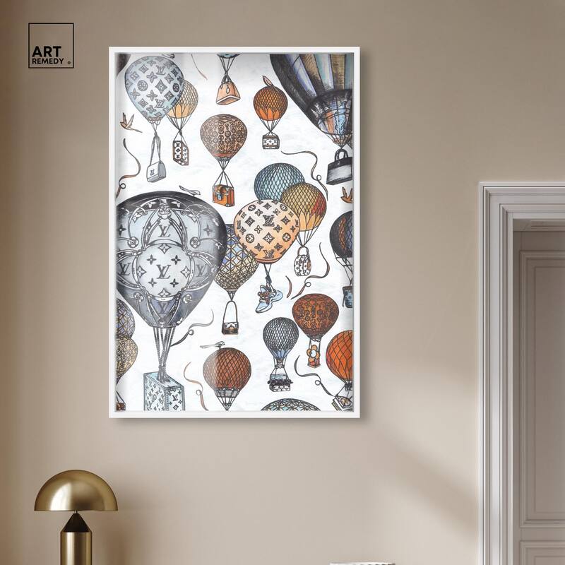 Doll Memories - Fashion Balloons Shadowbox by Art Remedy