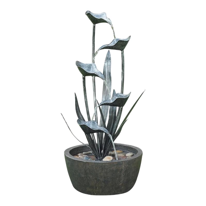 Multilevel Cascading Outdoor Garden Plant Fountain - 35.5"