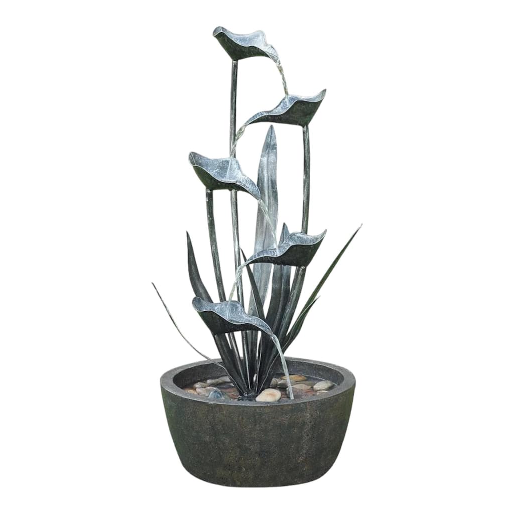 Multilevel Cascading Outdoor Garden Plant Fountain - 35.5"
