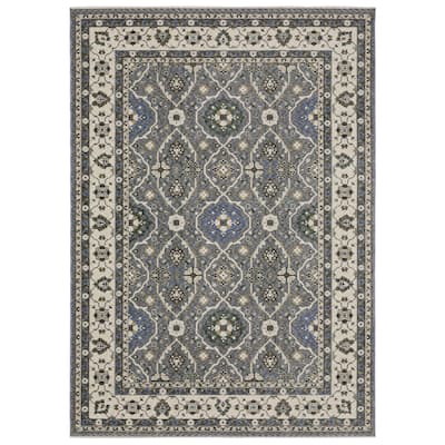 Style Haven Henretta Bordered Traditional Fringe Edge Area Rug