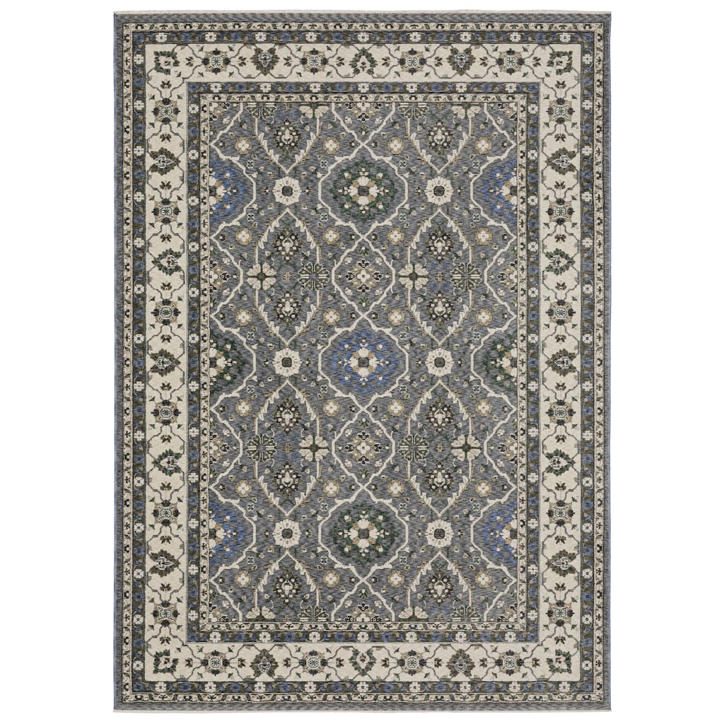 Style Haven Henretta Bordered Traditional Fringe Edge Area Rug