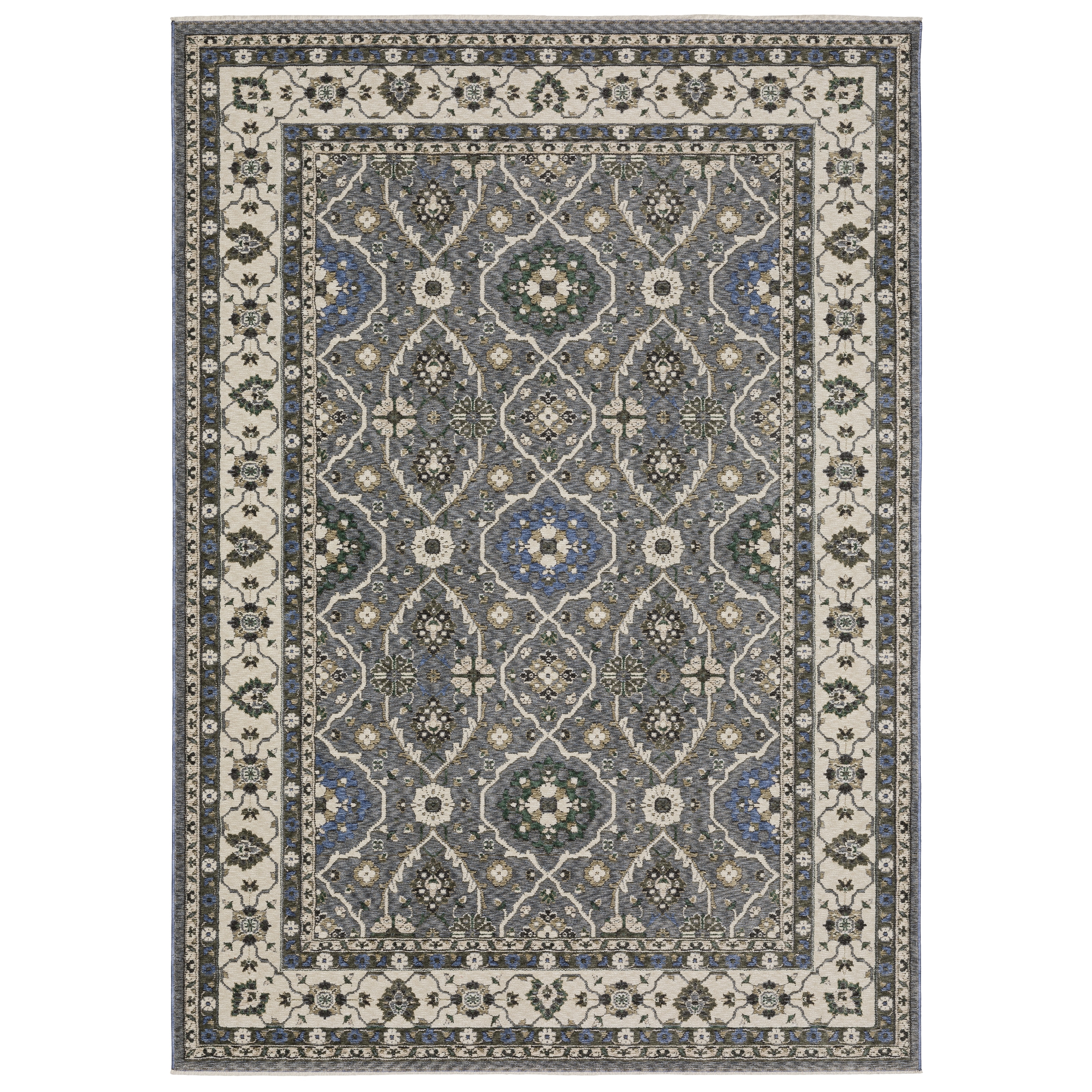 Style Haven Henretta Bordered Traditional Fringe Edge Area Rug