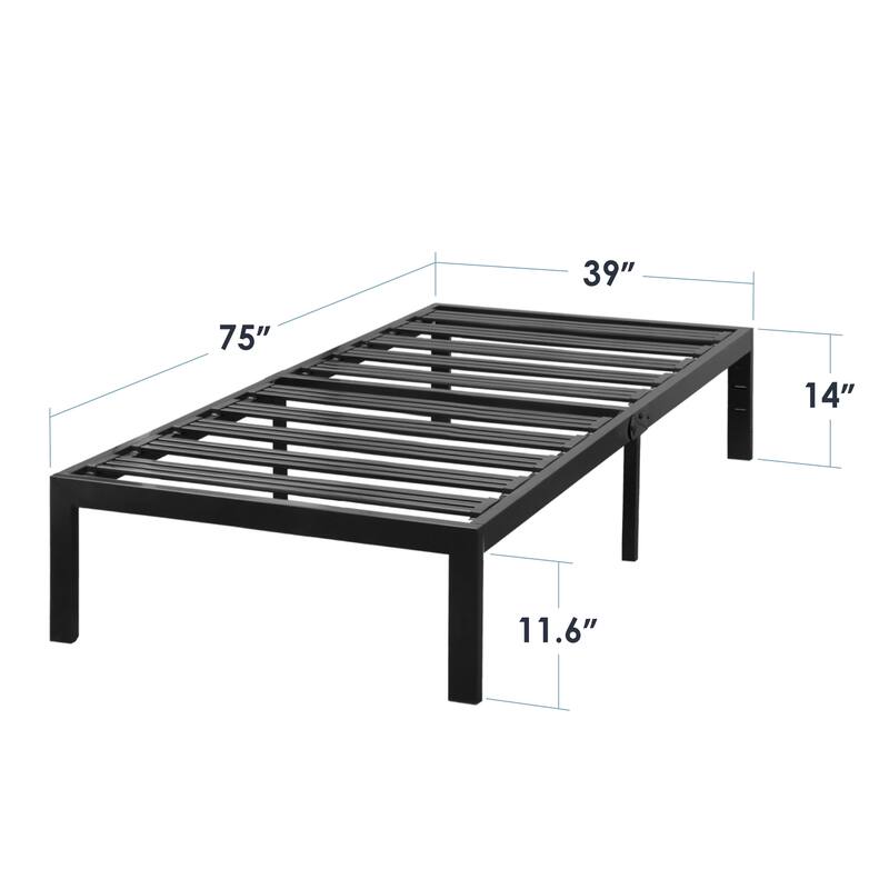 Titan C Heavy Duty Steel Platform Bed By Crown Comfort