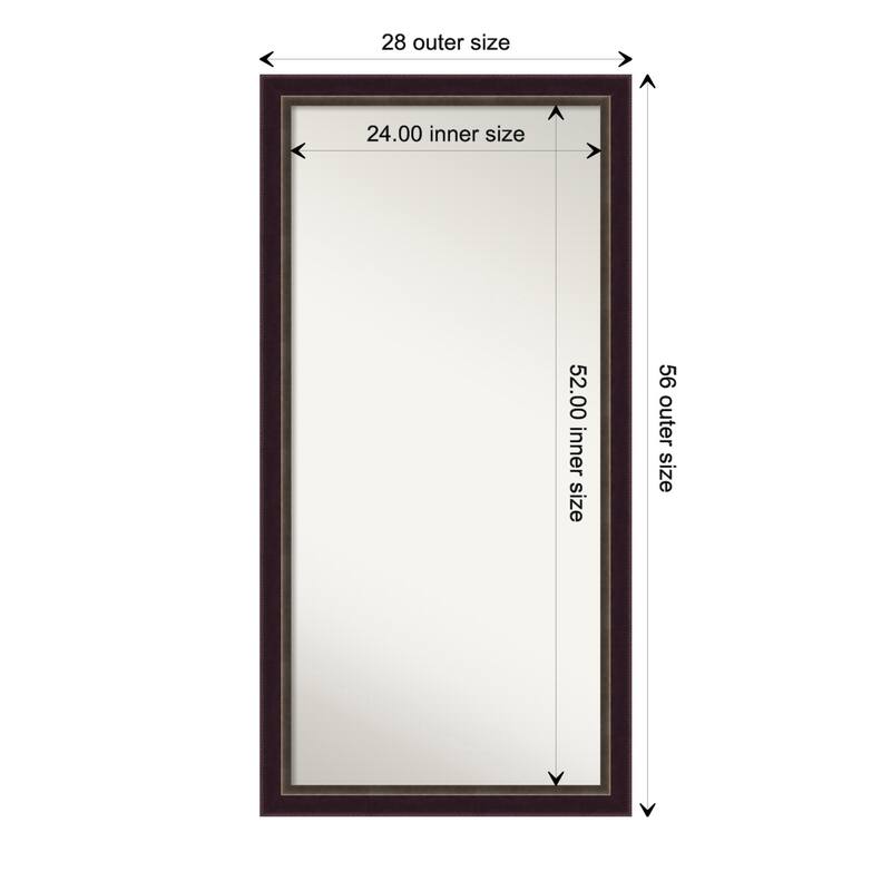 Oversized Wall Mirror Choose Your Custom Size - Signore Bronze Frame