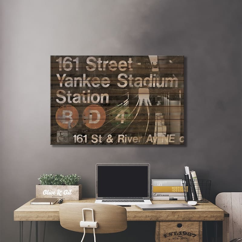NYC Subway Station II Print On Wood by Luke Wilson - Multi-Color