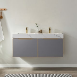 Alicante 48" Double Vanity,Grey,without Mirror
