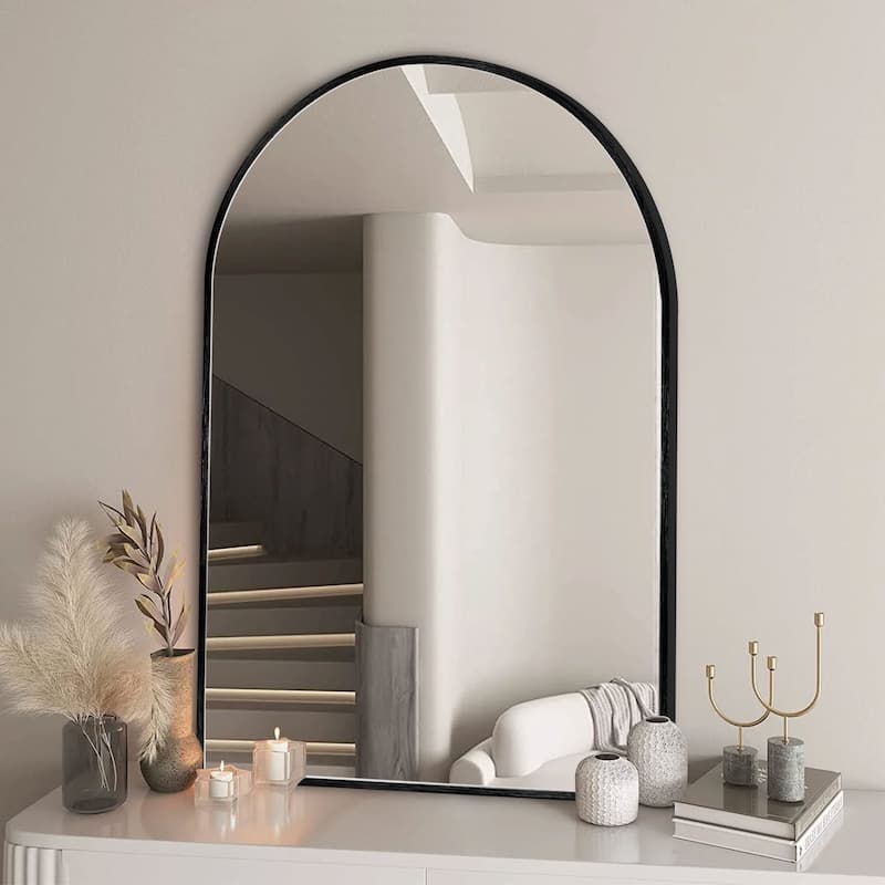 Modern Arch Bathroom Wall Mounted Vanity Mirror