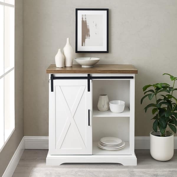Shop The Gray Barn Wind Gap Sliding Barn Door Console Overstock