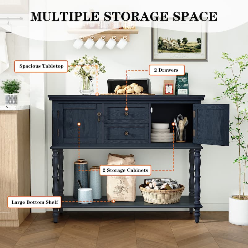 Farmhouse Wood Console Table