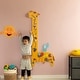 preview thumbnail 2 of 11, Wooden Giraffe Sensory Wall Game, Activity Toy Growth Chart for Playroom, Nursery, Preschool, and Doctors' Office