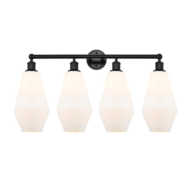 Innovations Lighting Cindyrella - 4 Light 34" Bath Vanity Light - Cased Matte White/Matte Black