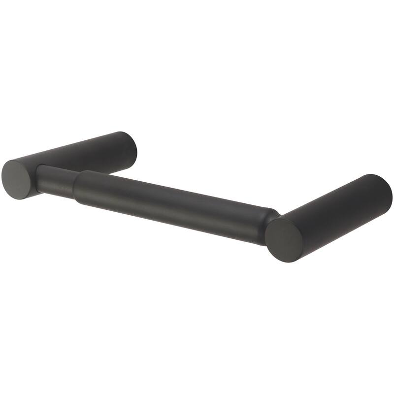Olympia Faucets H-1015 i2 Wall Mounted Spring Bar Toilet Paper Holder - Matte Black