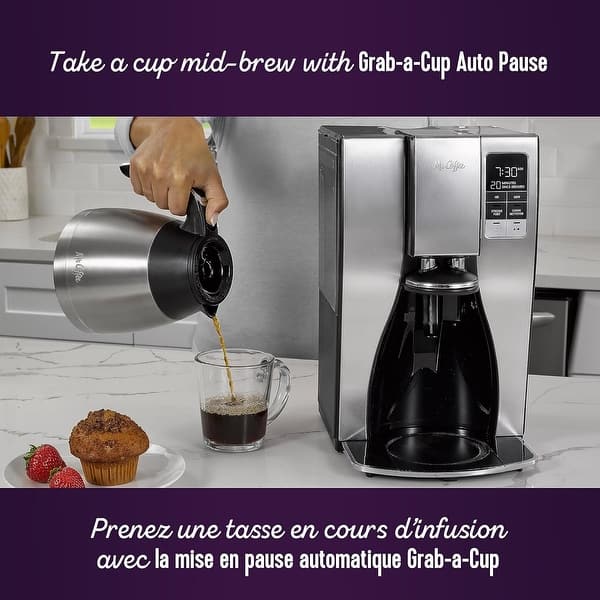 Mr. Coffee 10 Cup Programmable Coffee Maker, Stainless Steel - Bed Bath &  Beyond - 41511366