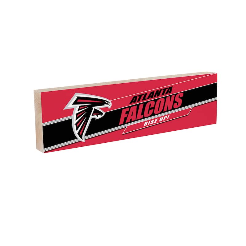 Atlanta Falcons Wooden Tabletop Mantel Shelf Sign