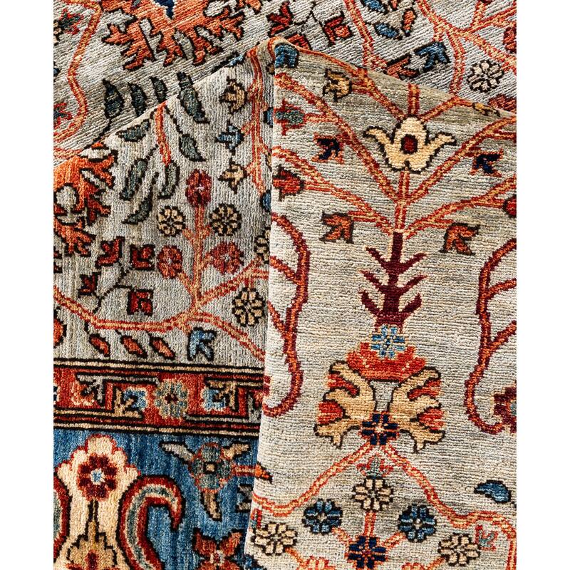 Serapi One-of-a-Kind Hand-Knotted Area Rug - Gray - 9' 2" x 11' 10"