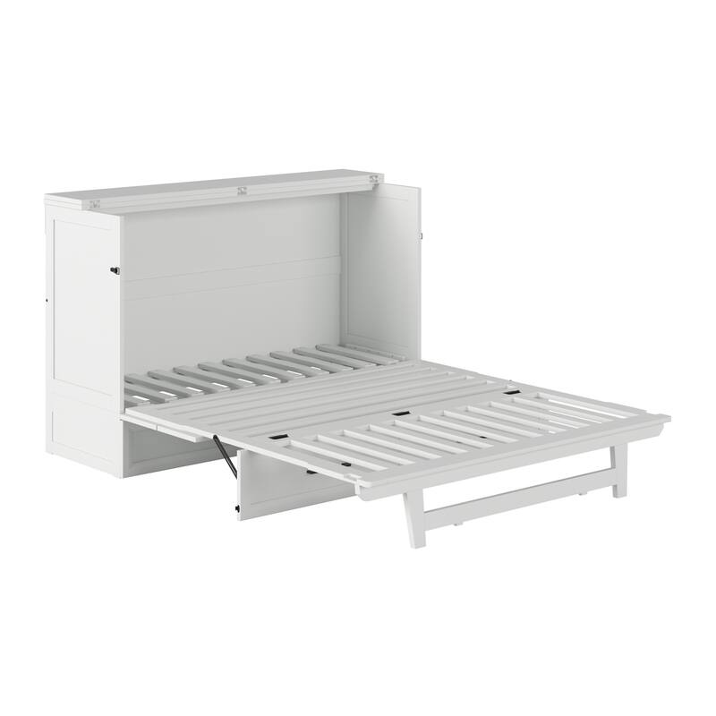 Tucson Murphy Bed Chest with 6" Mattress, Drawer & Built-in Charger