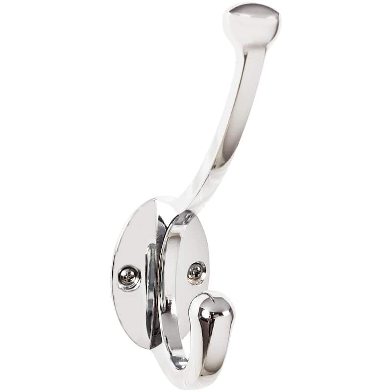 Top Knobs Hooks Double Robe Hook - Polished Chrome