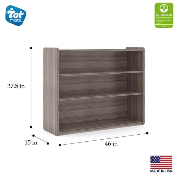 dimension image slide 0 of 2, Tot Mate Laminate School Age Storage Shelf - 46" x 15" x 37.5"