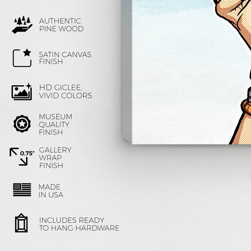 Wynwood Studio Canvas Fashion and Glam Right Tool for the Job Gold and Metallic Gold Glam Wall Art Canvas Print