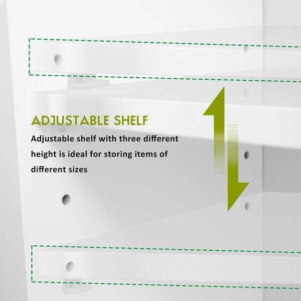 Shop Wall Mount Bathroom Storage Cabinet Medicine Organizer Double