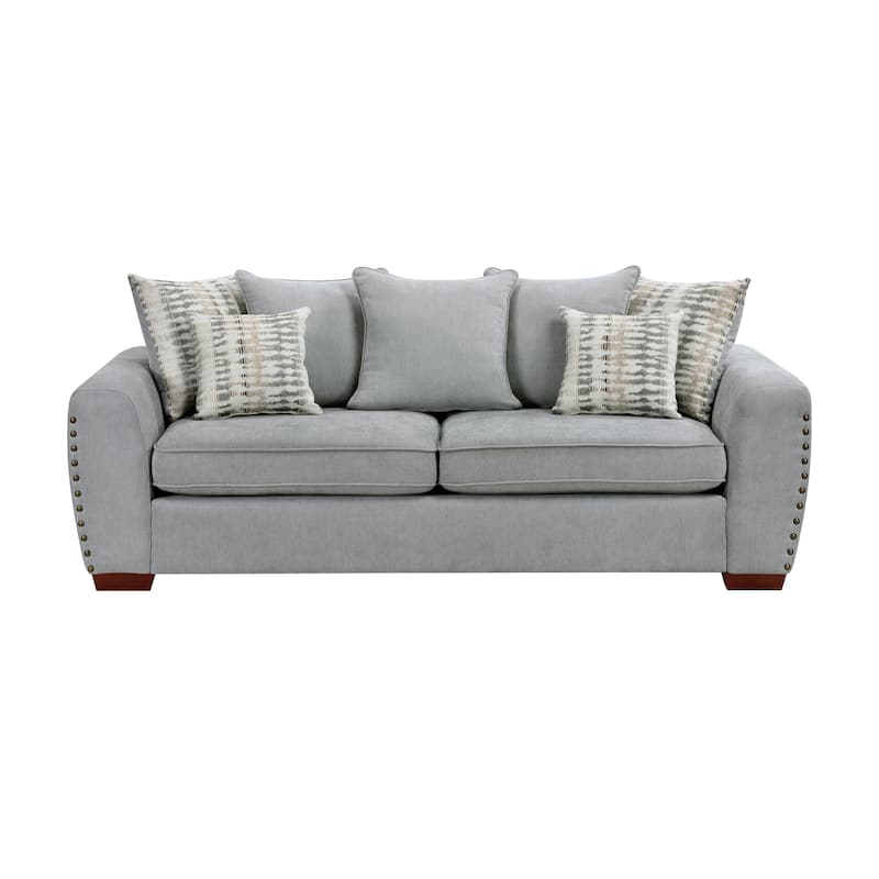 Fremont & Park Ezra 82" Chenille Living Room Loveseat with 7 Decor Pillows