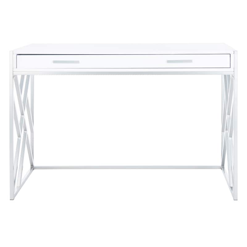 SAFAVIEH Manila Modern Dual-Tone 1-Drawer Desk