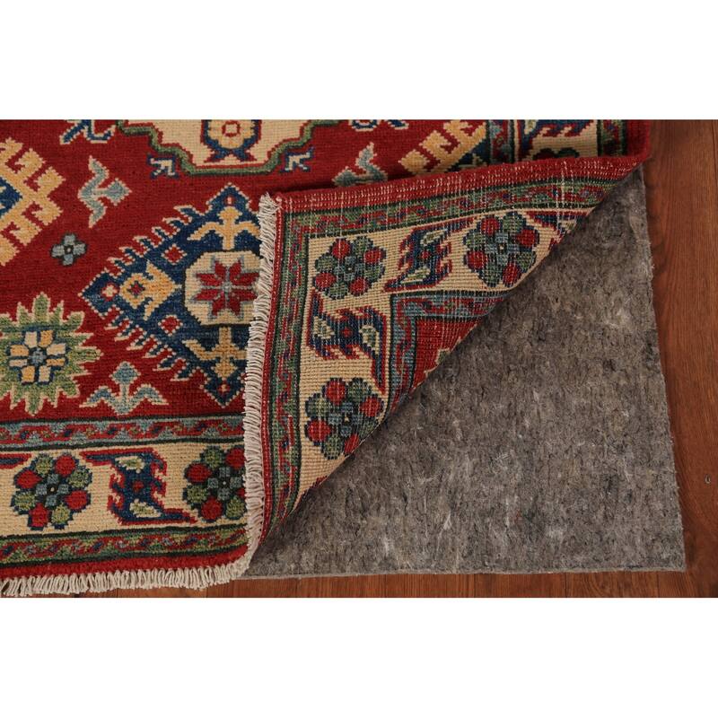 Red Kazak Foyer Rug Hand-Knotted Wool Carpet - 2'9" x 4'0"