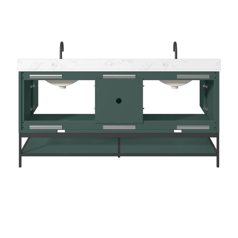 Avanity PAISLEY-VS72 Paisley 72" Free Standing Double Basin Vanity Set