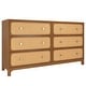 preview thumbnail 6 of 11, Elio Rattan 6 Drawer Dresser