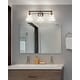 preview thumbnail 4 of 67, Modernist Vintage Metal/Glass Industrial Rustic LED Vanity, by JONATHAN Y