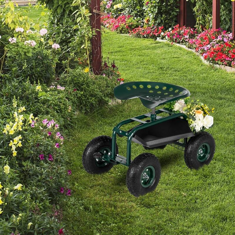 29.5" x 17.7" x 18.5" Garden Seat Car Dark Green