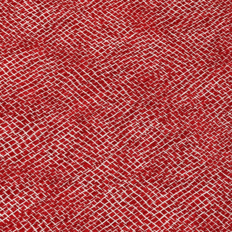 Machine Washable Indoor/ Outdoor Solid Modern Chantille Rug