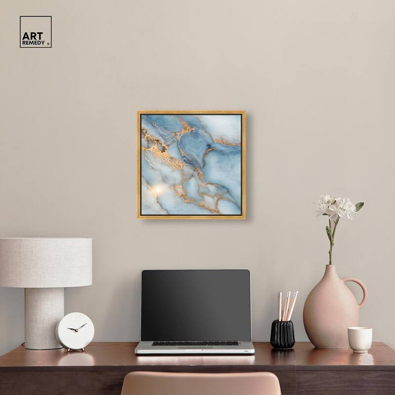 Azure Veins Canvas by Art Remedy
