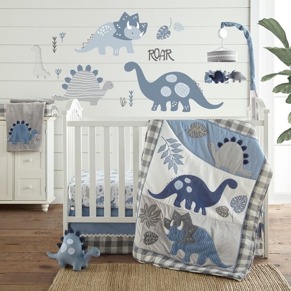 slide 2 of 5, Kipton 4PC Bedding Set - Q, DR, FS, Wall Decal - Levtex Baby