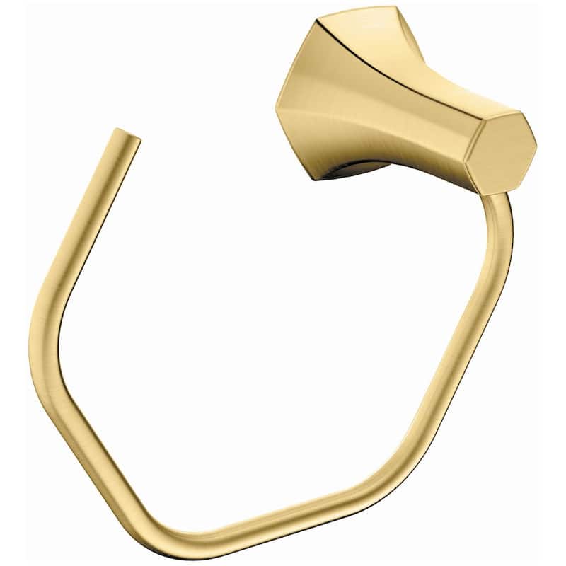 Hansgrohe Locarno 7-3/4" Wall Mounted Towel Ring - Brushed Gold Optic