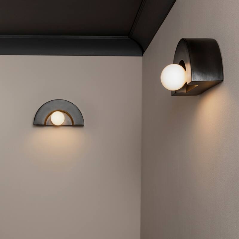 Ceramic Crescent Wall Sconce