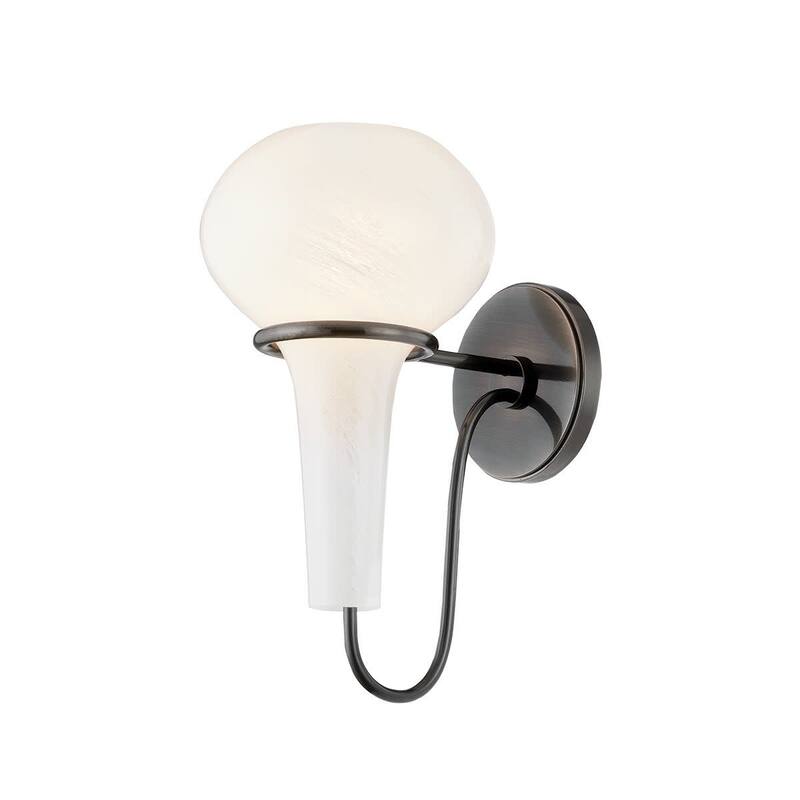 Hudson Valley Lighting 5813 Adams corner 13" Tall Wall Sconce - Black Nickel