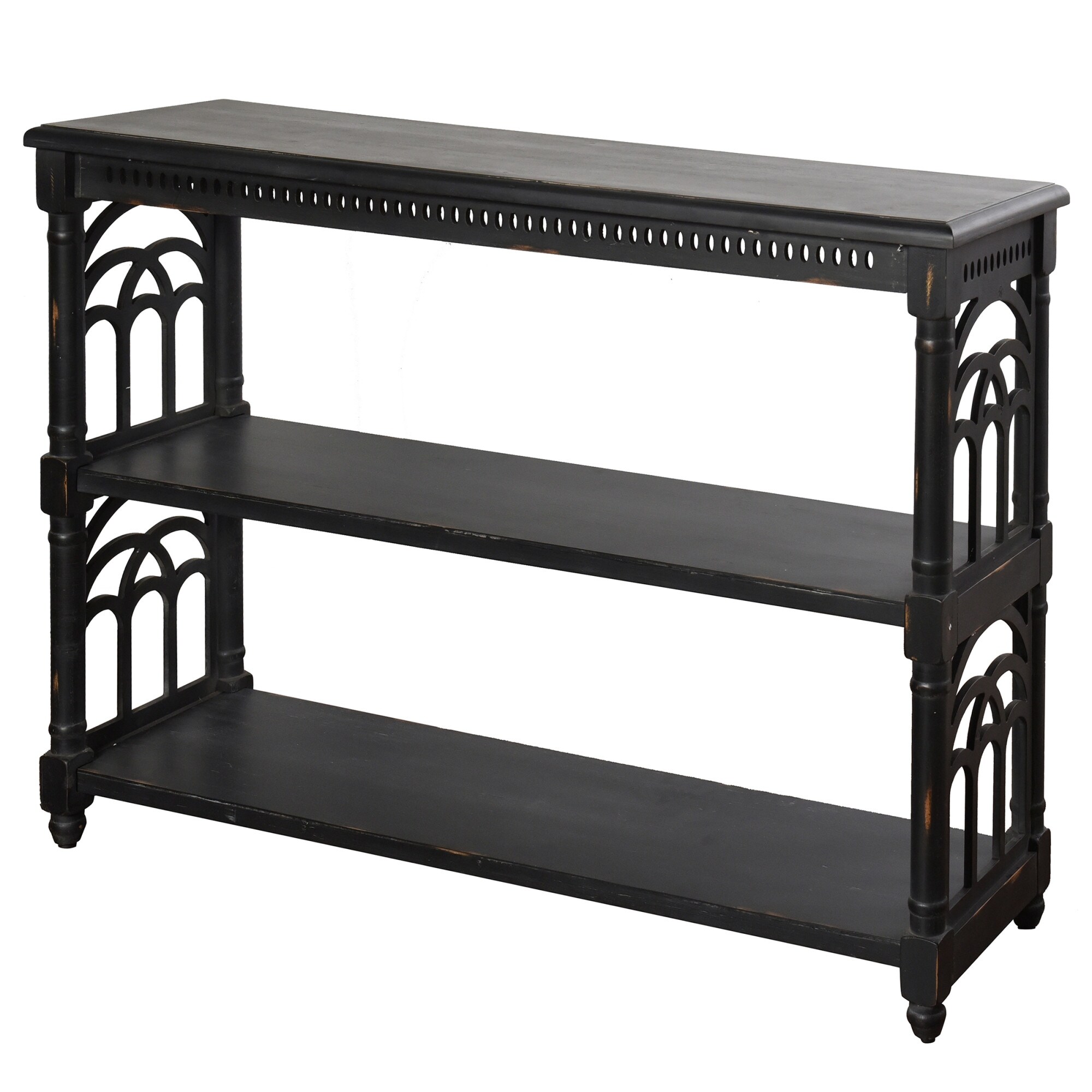 Shop Stylecraft Sc Af18348 47 1 4 Wide Three Shelf Wood