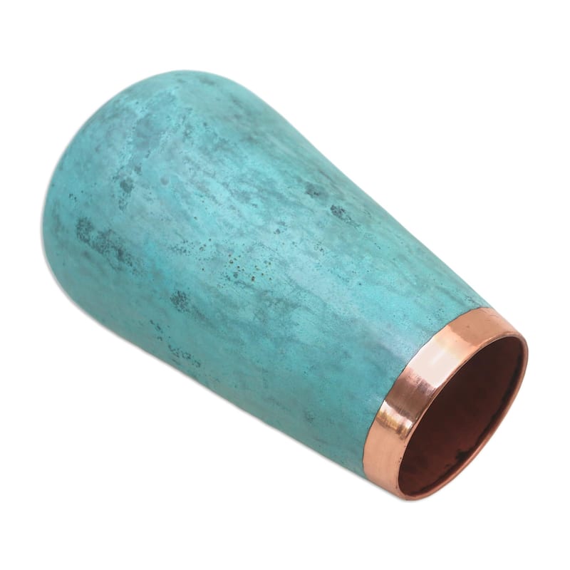 Novica Handmade Royal Java Copper Vase (8.25 Inch)