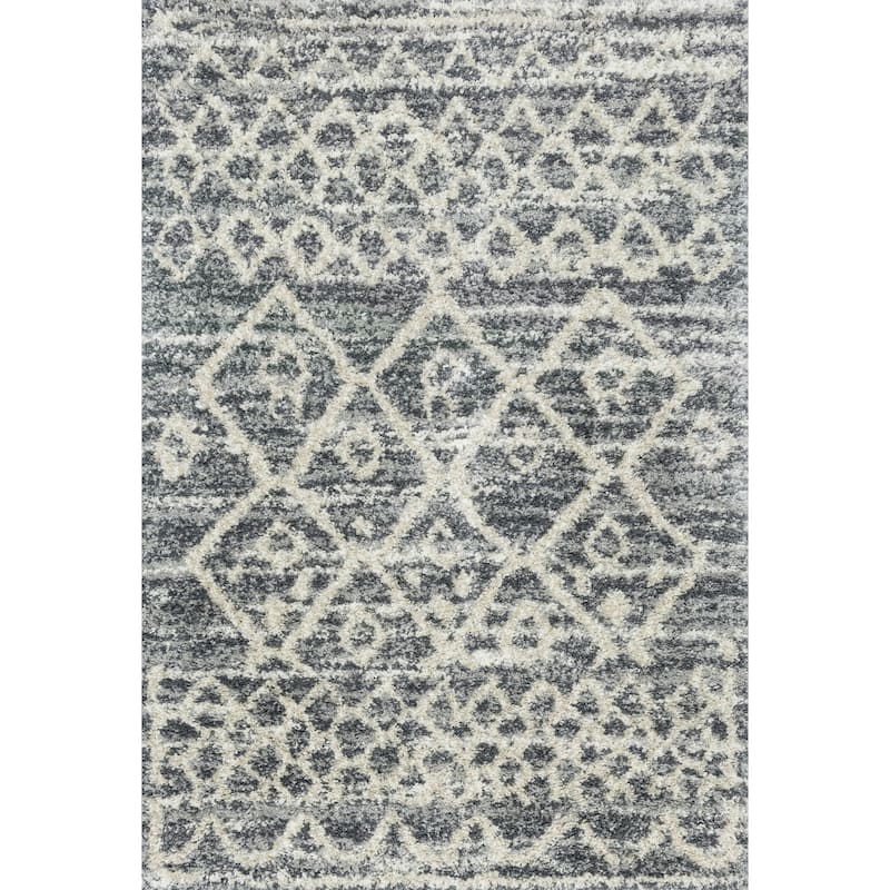 Alexander Home Diamond Moroccan Shag Area Rug
