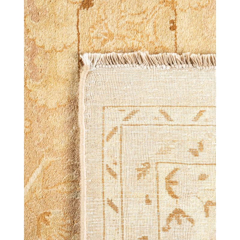 Overton Hand Knotted Wool Vintage Inspired Traditional Mogul Ivory Area Rug - 8 x 10